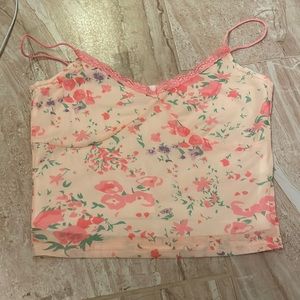 Floral Mesh Tank Top